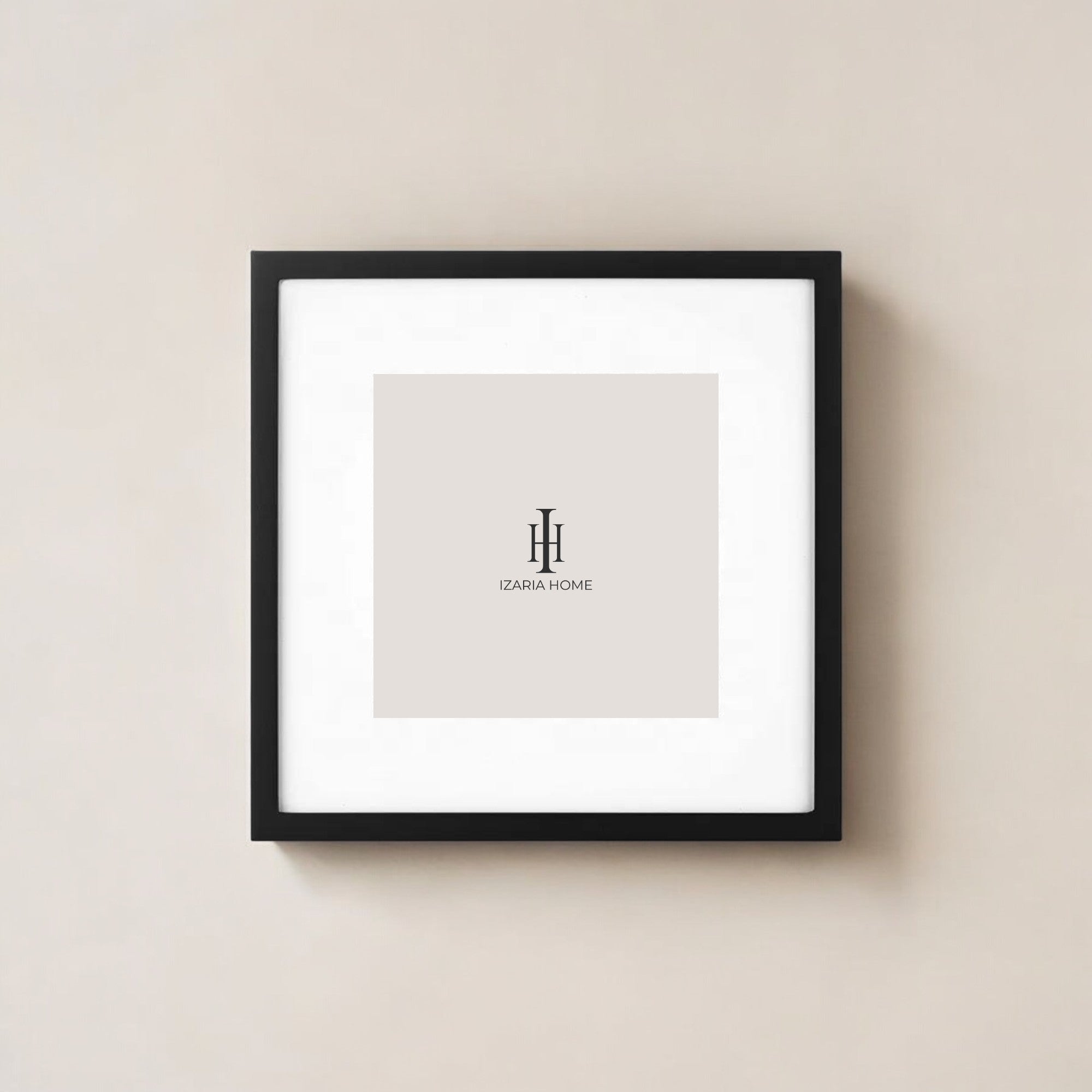 12" x 12" Black Frame - Izaria Home