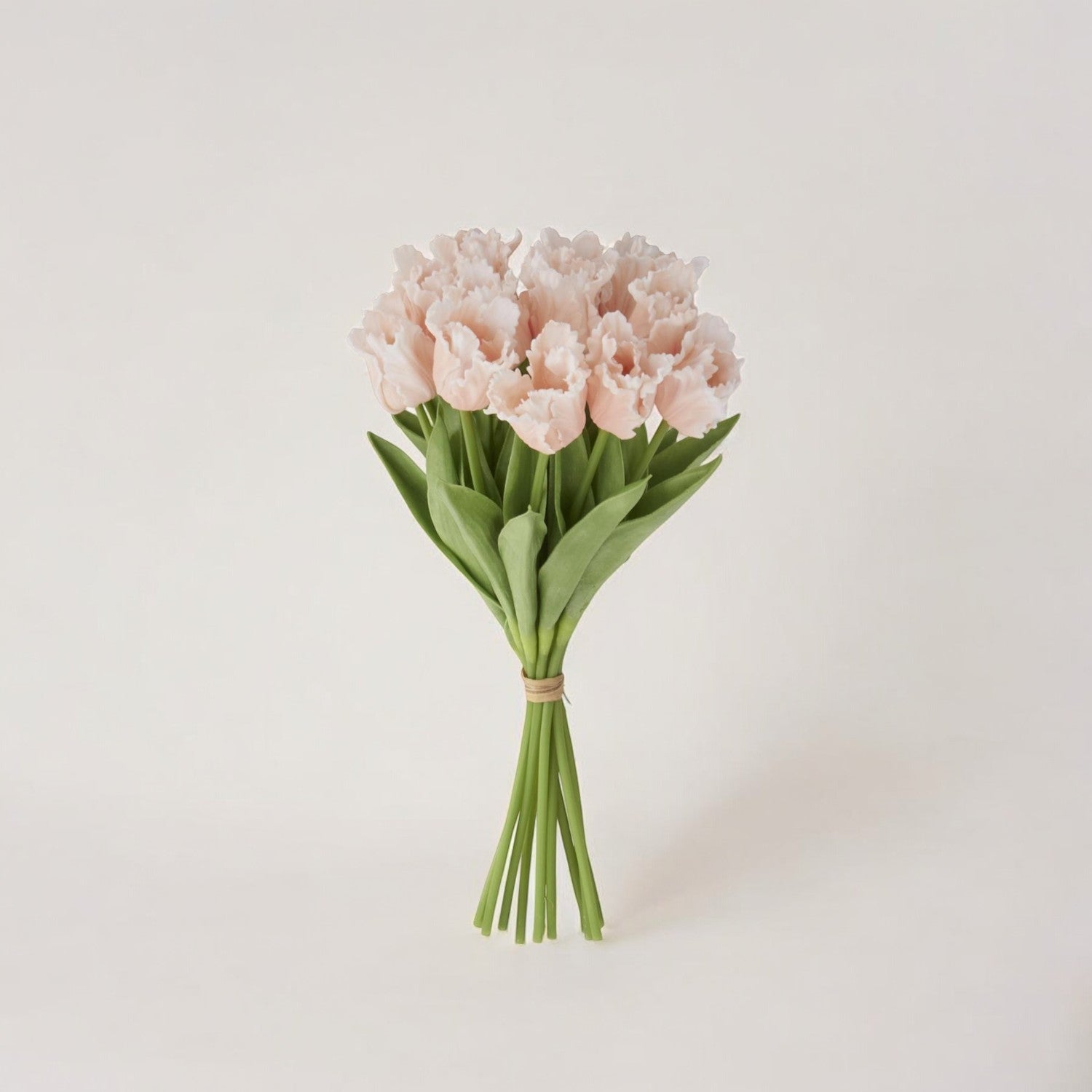 Light Peach Real Touch Parrot Tulip Bundle - Izaria Home