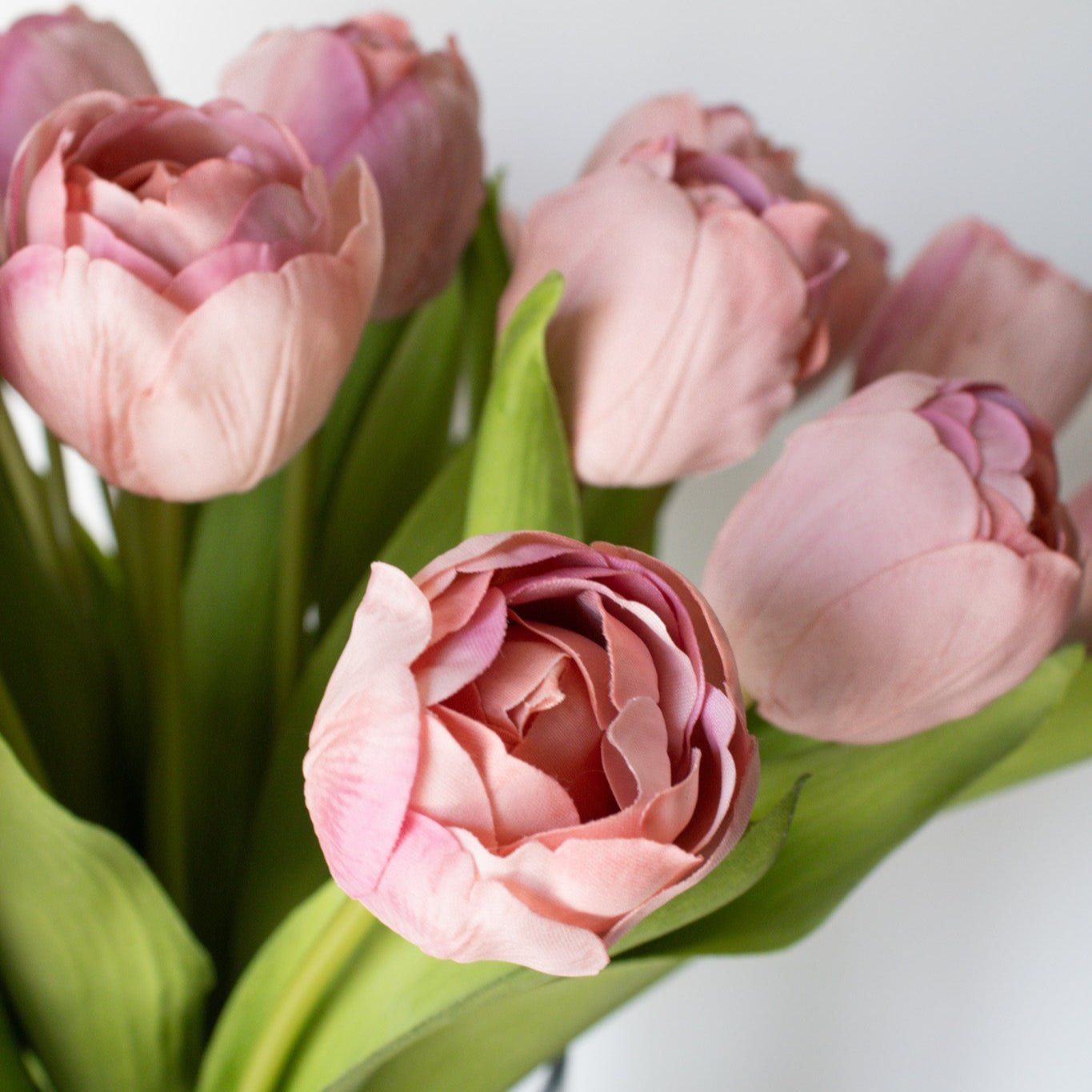 Real Touch Coral Tulips Arrangement - Izaria Home