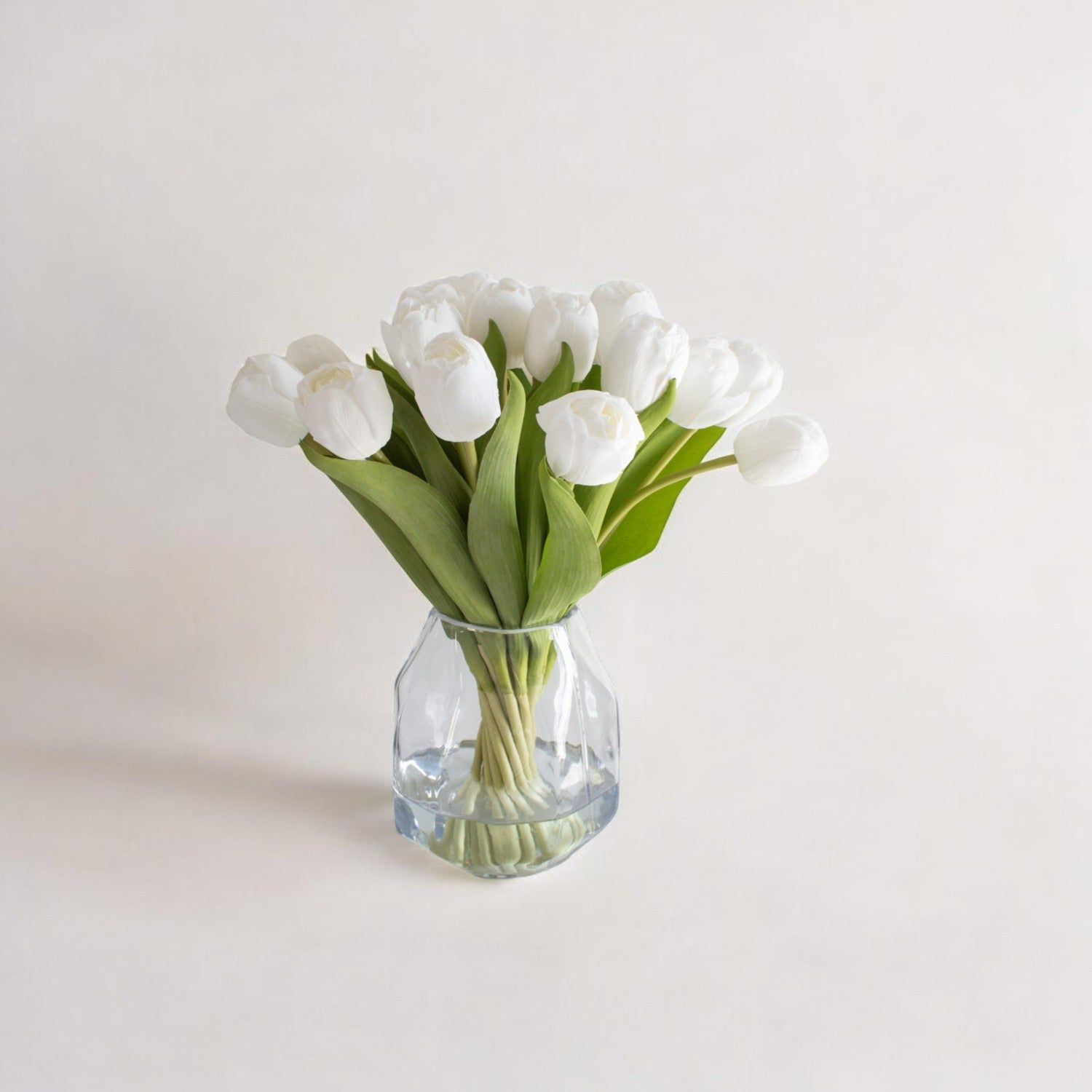 Real Touch White Tulips Arrangement - Izaria Home