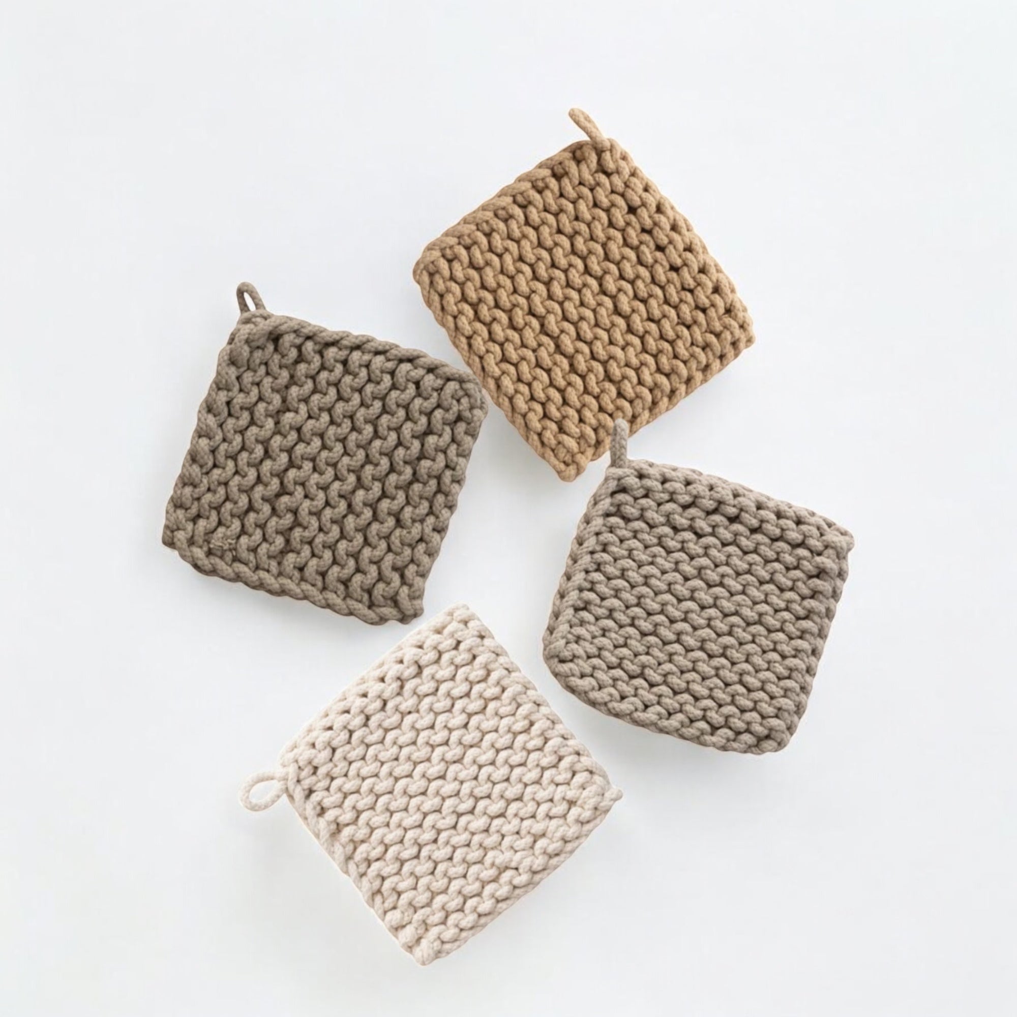 Cotton Crocheted Pot Holder - Izaria Home