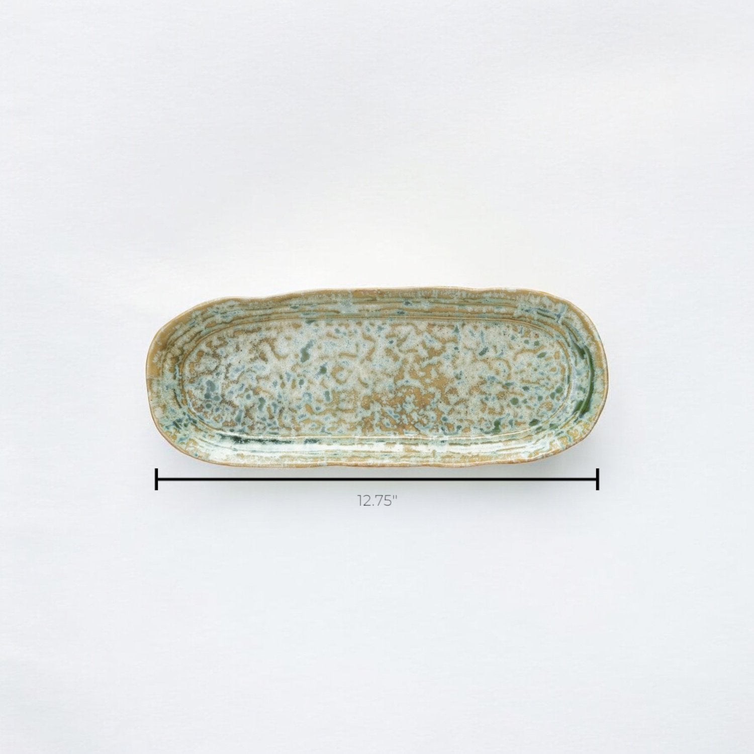 Green Stoneware Platter - Izaria Home