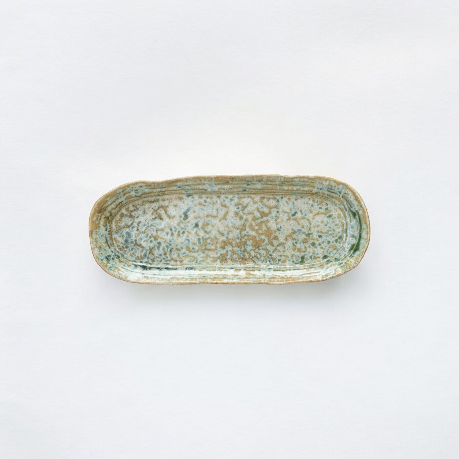 Green Stoneware Platter - Izaria Home